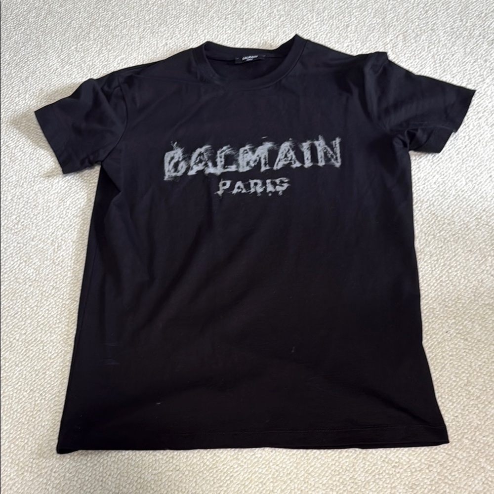 Balmain Black Short Sleeve Tee